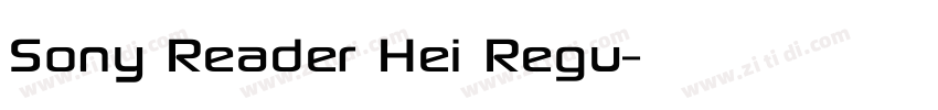 Sony Reader Hei Regu字体转换